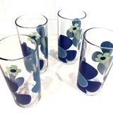 Orangeade glasses 70 ́s - Italian production