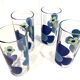 Orangeade glasses 70 ́s - Italian production