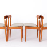 Set of 6 dining chairs in teak by Farsö Stolefabrik Denmark 1960s