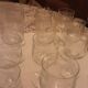 12 antique water glasses cut glass