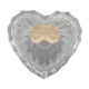 Bonbonnière en cristal en forme de cœur