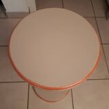 Old wooden pedestal table