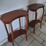 Louis XV style crop table pair