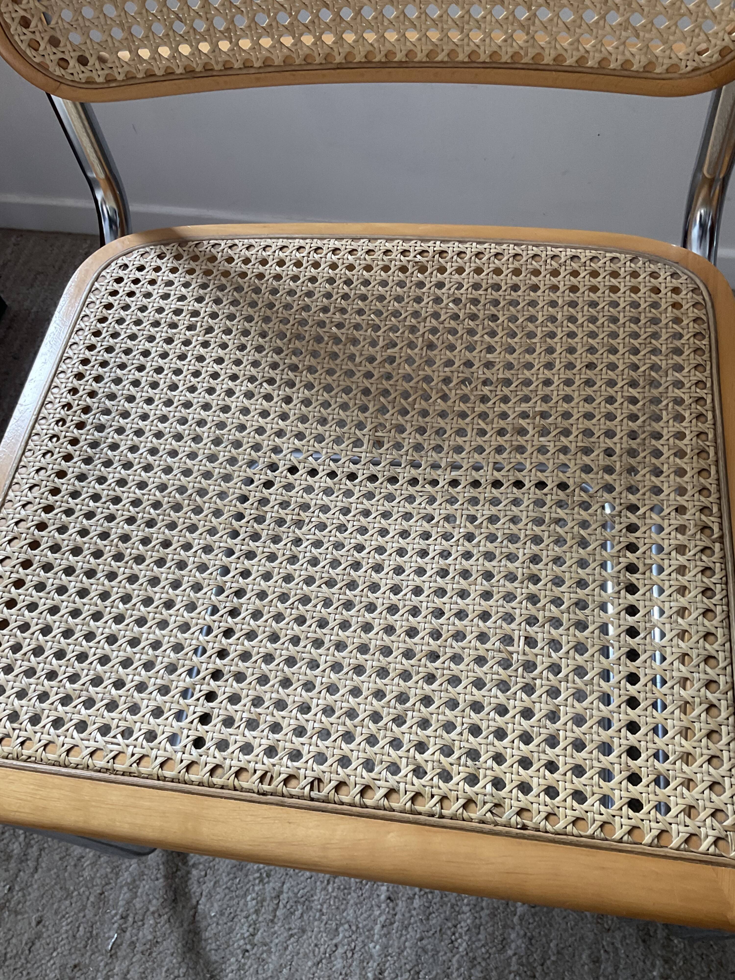 Pair of chairs Marcel Breuer Cesca B32