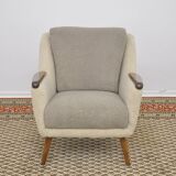 Mid-century boucle Cocktail Armchair, 1960s
