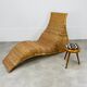 Sunbathing chair Karlskrona by Karl Malmvall for Ikea rattan