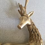 Vintage brass deer