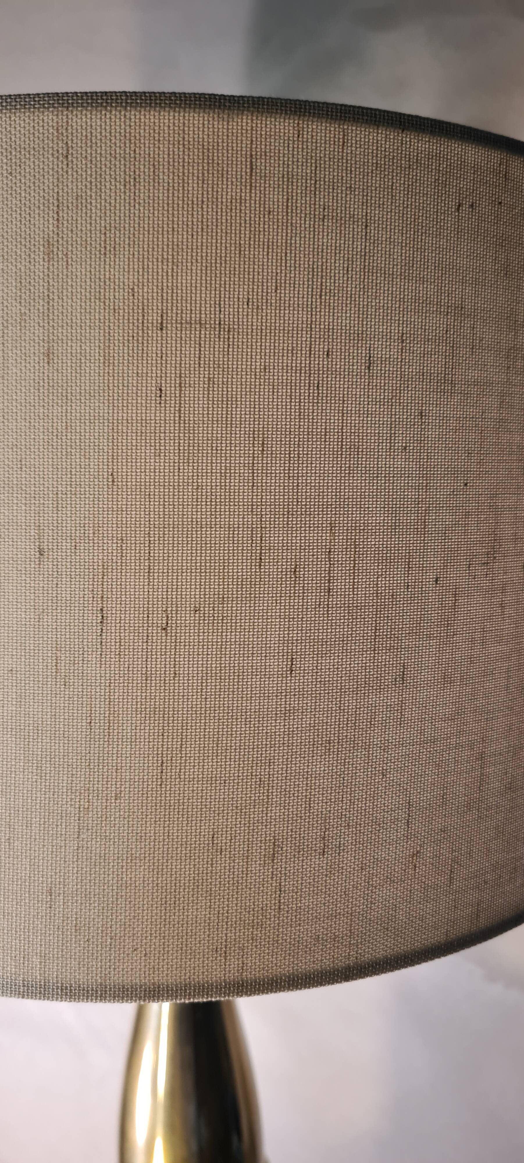 Very large classic luxury lamp bronze and wood