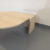 Vintage travertine coffee table from the 70s