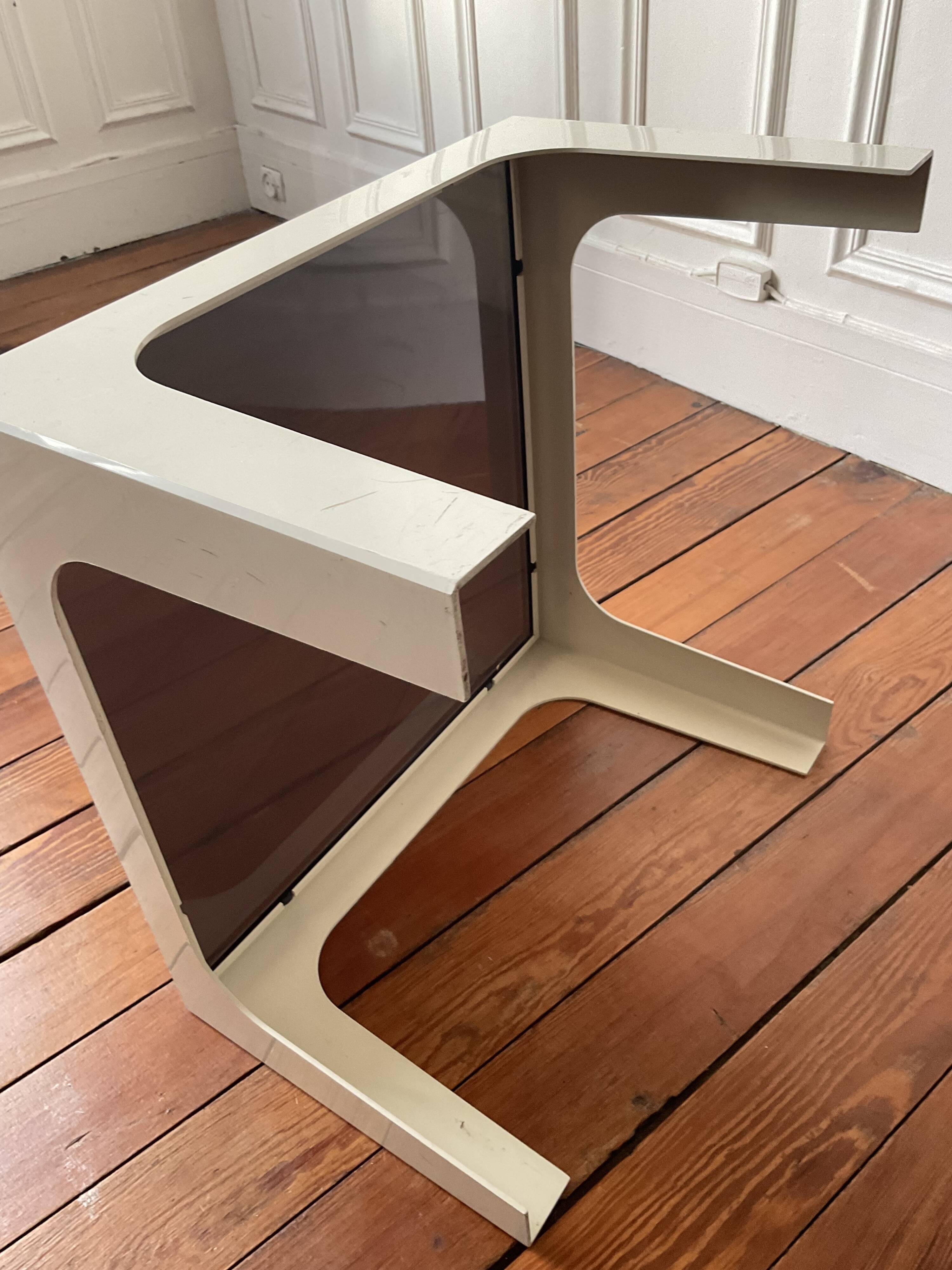 Space Age Flair coffee table, 1972,