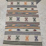 Handmade rug with Berber patterns