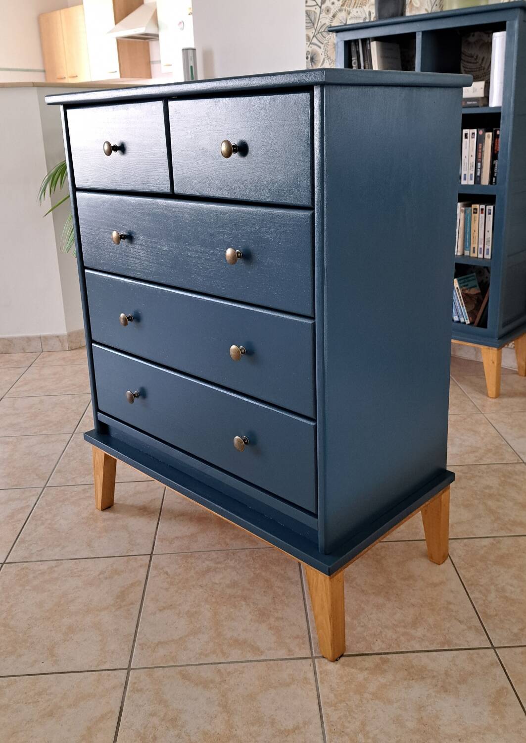 Rød Sødgren blue ganne chest of drawers