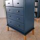 Rød Sødgren blue ganne chest of drawers