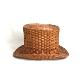 Top hat in rattan