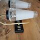 Paire d'appliques laiton et verre 1960