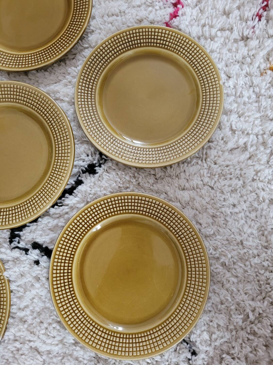 Set of 7 Niderviller dessert plates