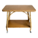 Side table provence 1960 in rattan and plyvood on wheels