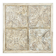 Decorative sheet metal wall plaque and wooden frame
