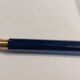 Antique cake service in metal and blue bakelite