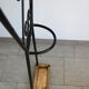 Vintage iron coat rack with mirror
