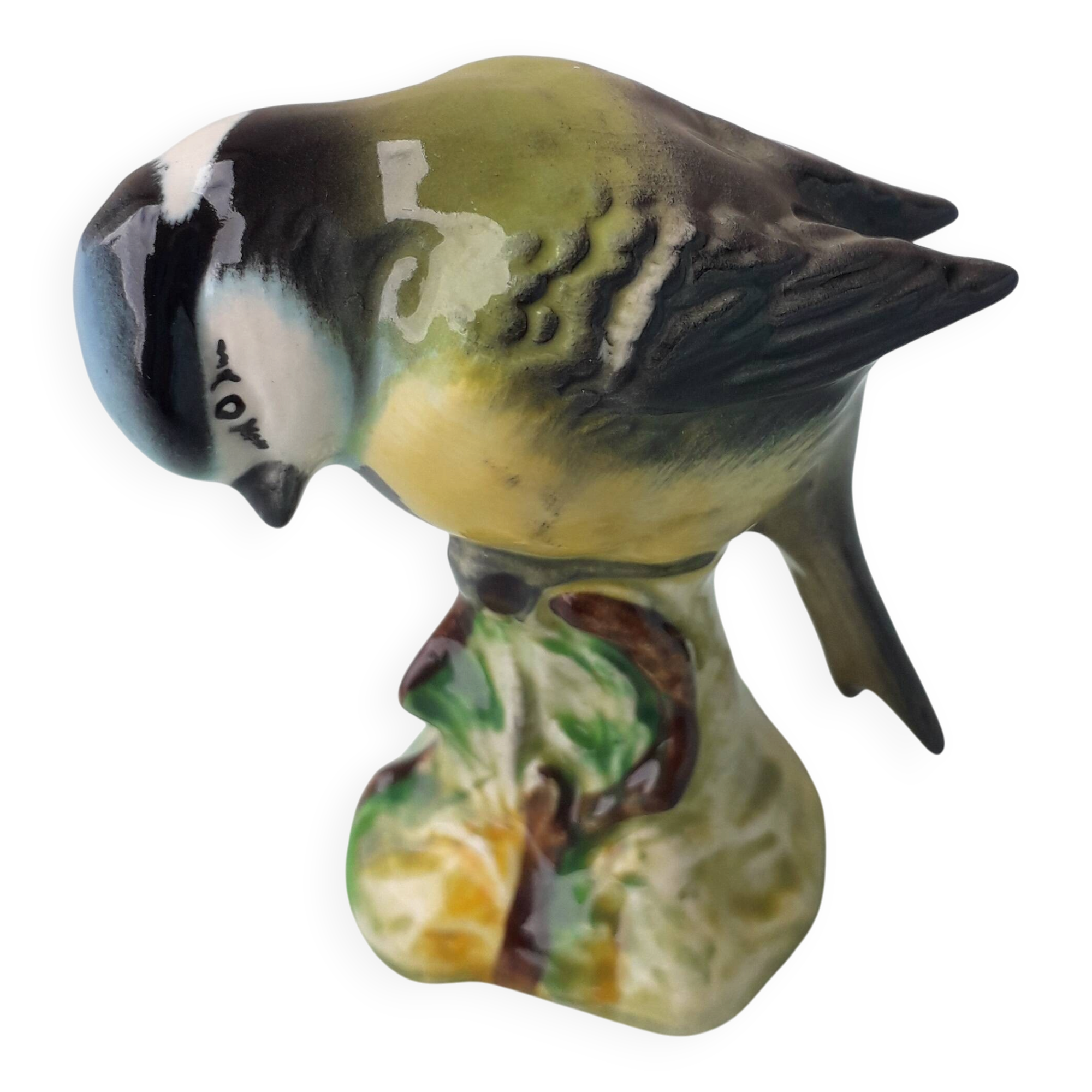Oiseau mésange en céramique