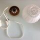 Bi-material bubbled bedside lamp by Graewe 70