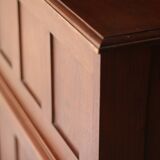 Franco american american desk in solid mahogany. circa 1900.