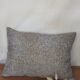 Coussin rectangulaire chiné taupe