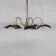 English mercury glass reflective mirrored antique chandelier