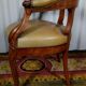 Restaurant desk - Louis Philippe walnut and leather 19th