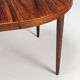 Table à manger ovale Kai Kristiansen en palissandre Villy Schou Andersen Danemark 1960