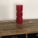 Lampe en verre rouge