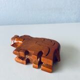 Wooden elephant puzzle