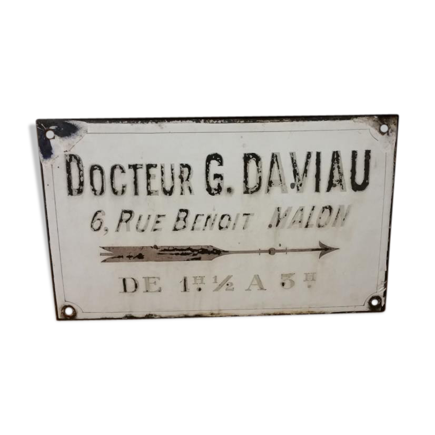 Plate of doctor