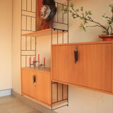 Wall floor, furniture with secretary box 50s