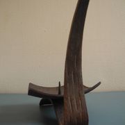 ancien chandelier bougeoir brutaliste vintage candle holder candlestick