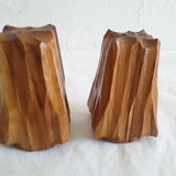 Vintage wooden salt and pepper shaker
