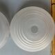 Translucent glass saucer suspension