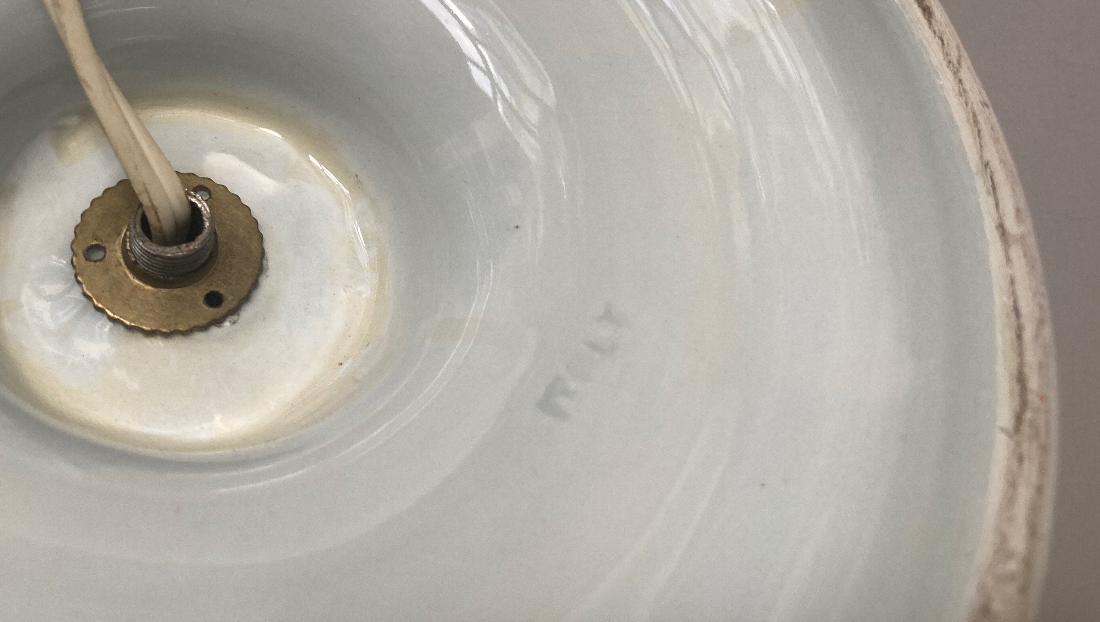 Baluster lamp ceramic italian design 1960