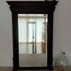 Large antique 19th-century mirror in carved wood - Haussmannian style.