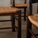 Vintage French Brutalist Dining Chairs by Georges Robert, 1950s, Set of 6
