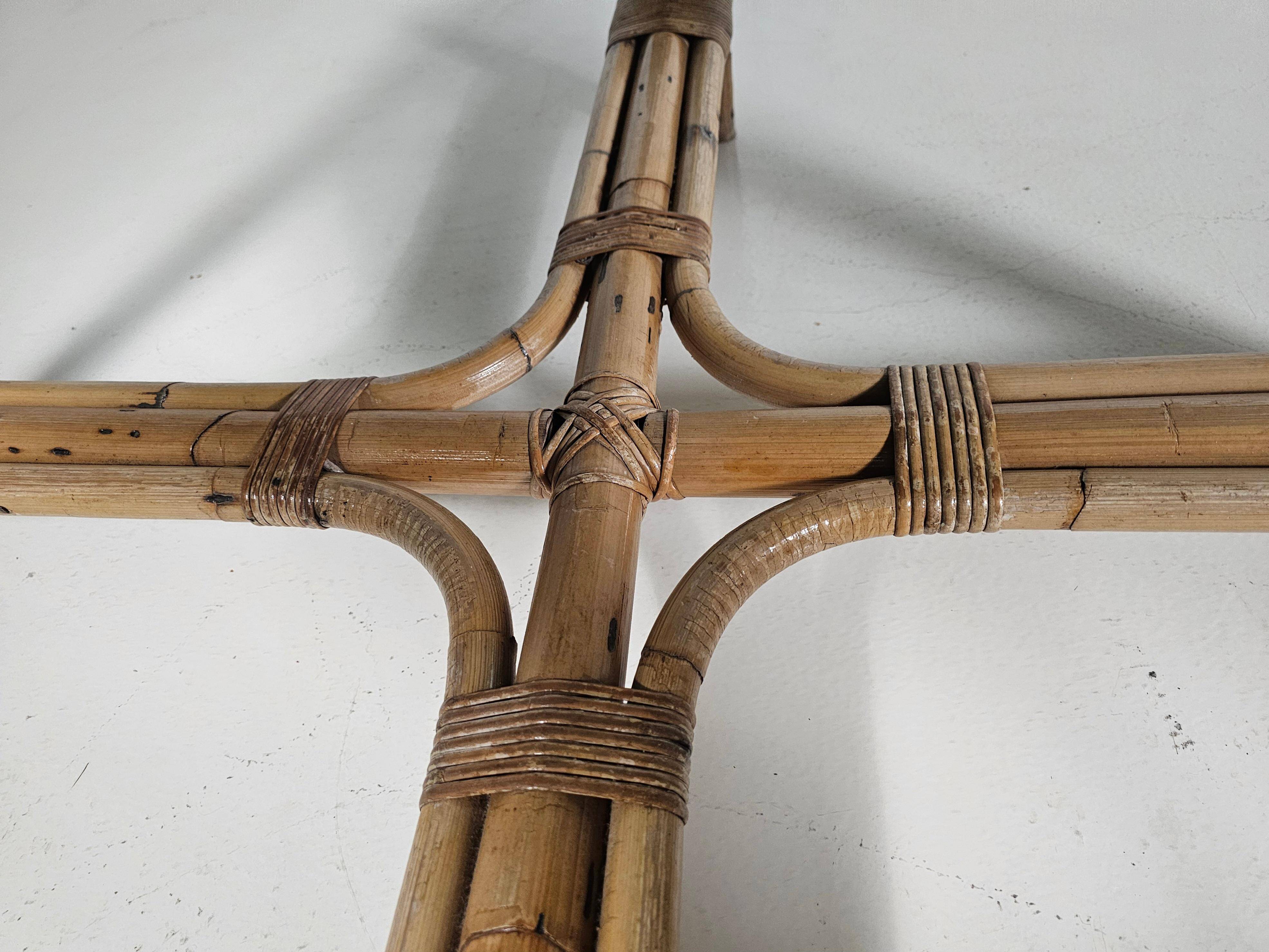 Dining table "patio" in bamboo, Italy, 1960s