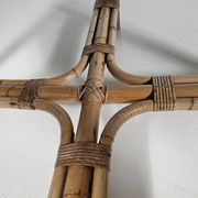 Table de salle à manger "patio" en bambou, Italie, années 1960