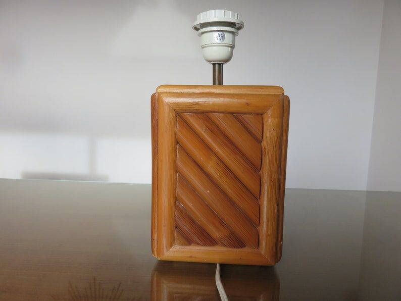 Bamboo lamp 70s 80s