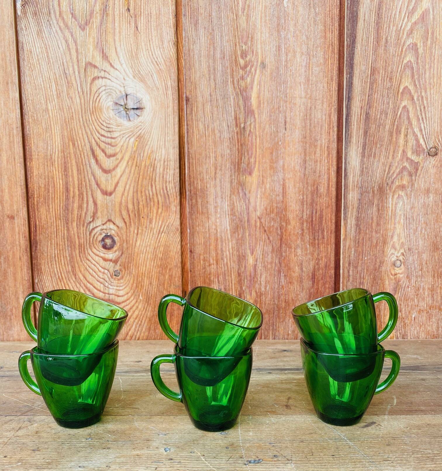 6 vintage Vereco coffee cups
