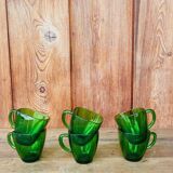 6 vintage Vereco coffee cups