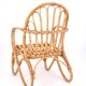 Children's chair in bamboo and rattan, 70s