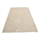 Tapis Kilim à pois beige et crème