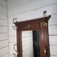 Antique coat rack in solid oak