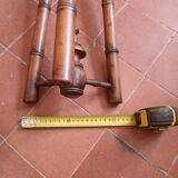 Turned wooden tripod stool